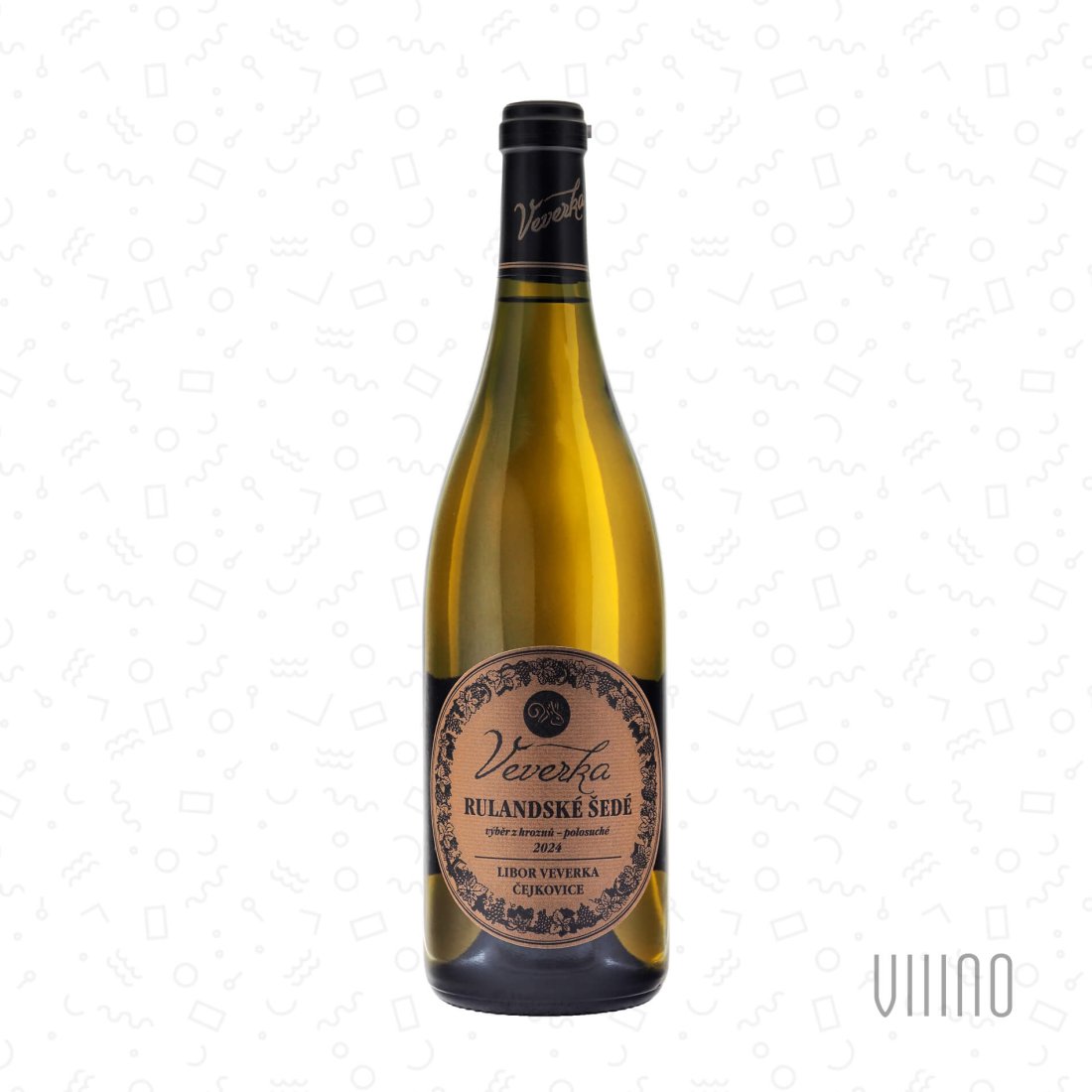 Rulandské šedé NOVOSÁDY 2024 výběr z hroznů LIBOR VEVERKA polosuché š. 11/2024