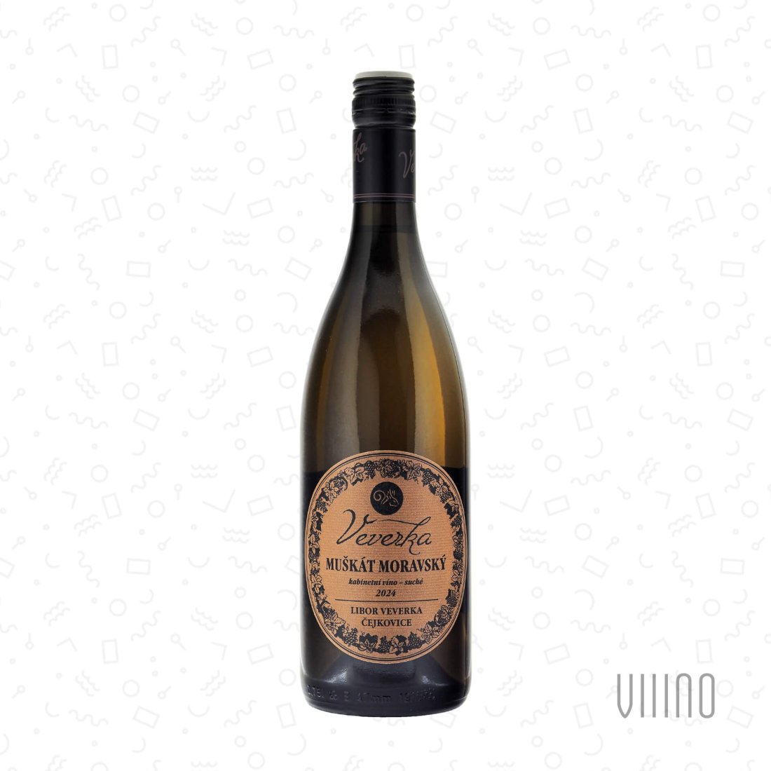 Muškát moravský NOVOSÁDY 2024 kabinetní víno LIBOR VEVERKA suché š. 05/2024