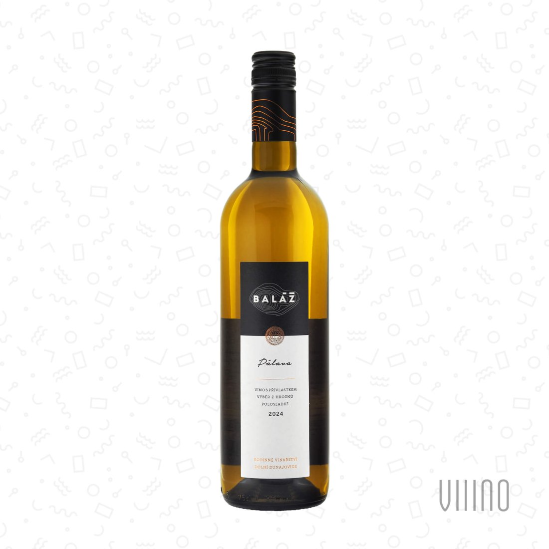 Pálava 2024 výběr z hroznů BALÁŽ "U rybníčka" polosladké š. 26-24
