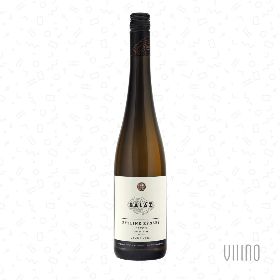 Ryzlink rýnský ZIMNÍ VRCH beton 2024 pozdní sběr BALÁŽ suché š. 87-24