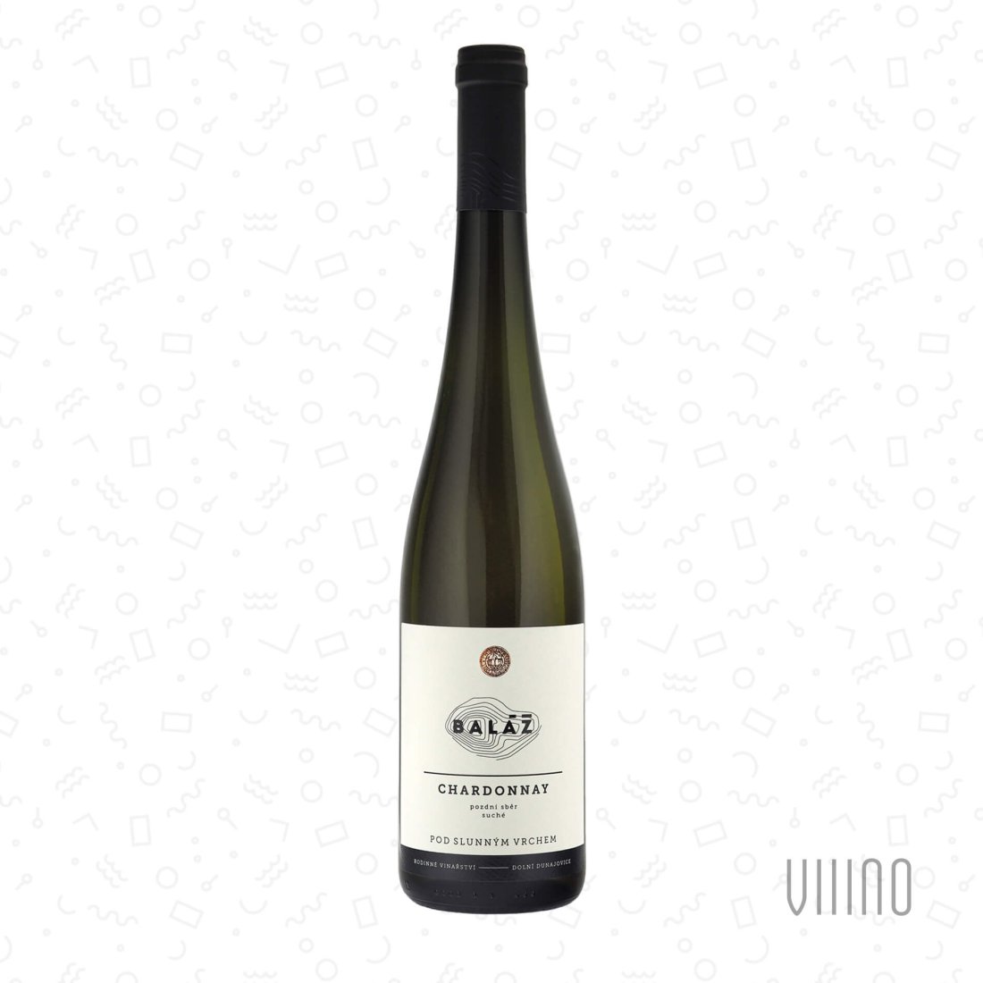 Chardonnay POD SLUNNÝM VRCHEM 2024 pozdní sběr BALÁŽ suché š. 33-24