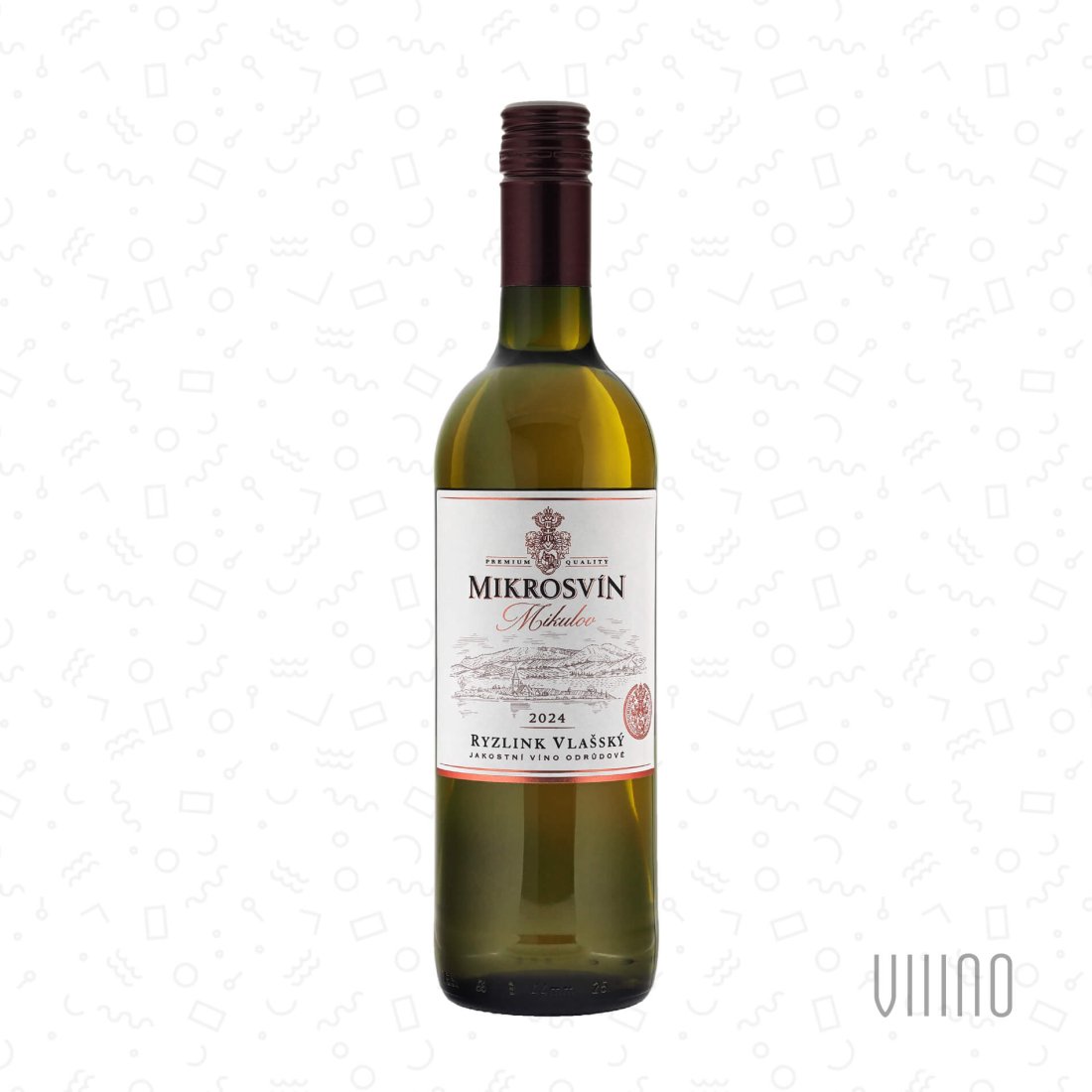 Ryzlink vlašský 2024 "Standard line" jakostní víno MIKROSVÍN suché š. 421