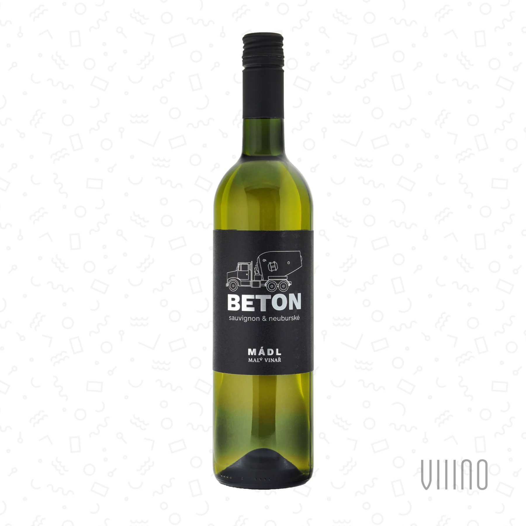 Sauvignon & Neuburské 2024 BETON moravské zemské víno MÁDL suché š. 2480