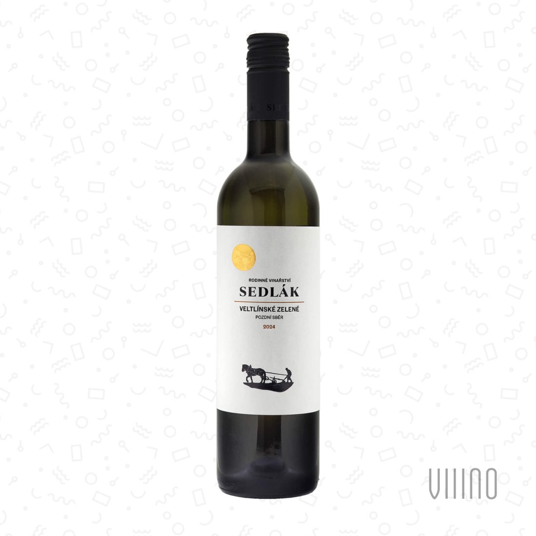 Veltlínské zelené "staré keře" 2024 pozdní sběr SEDLÁK "Nová hora" suché š. 101/24
