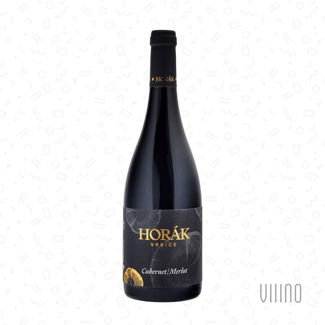 Cabernet – Merlot 2023 "Černá řada" moravské zemské víno HORÁK suché š. 22/23