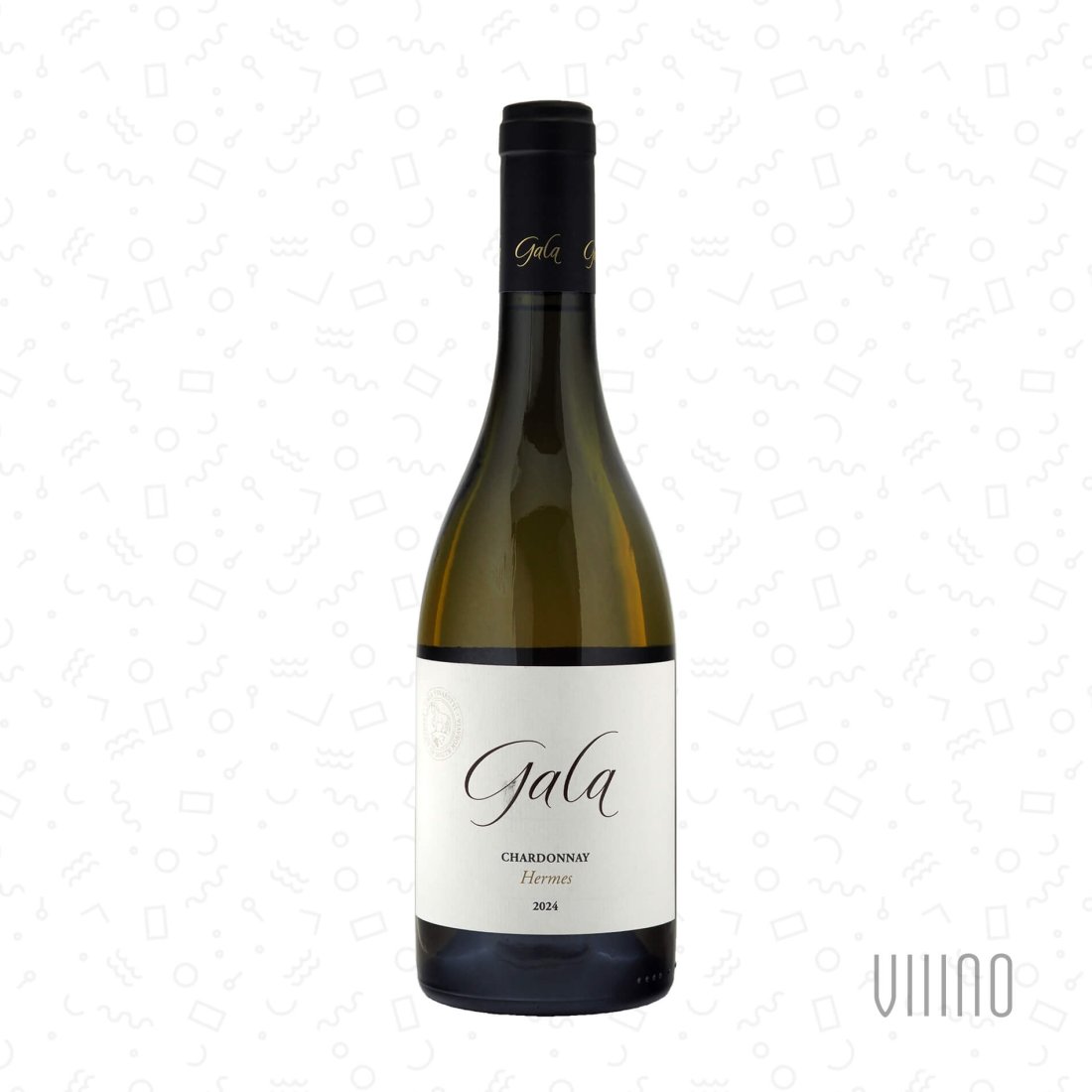 Chardonnay HERMES 2024 moravské zemské víno GALA "Levá Bavorská" suché š. CHH324