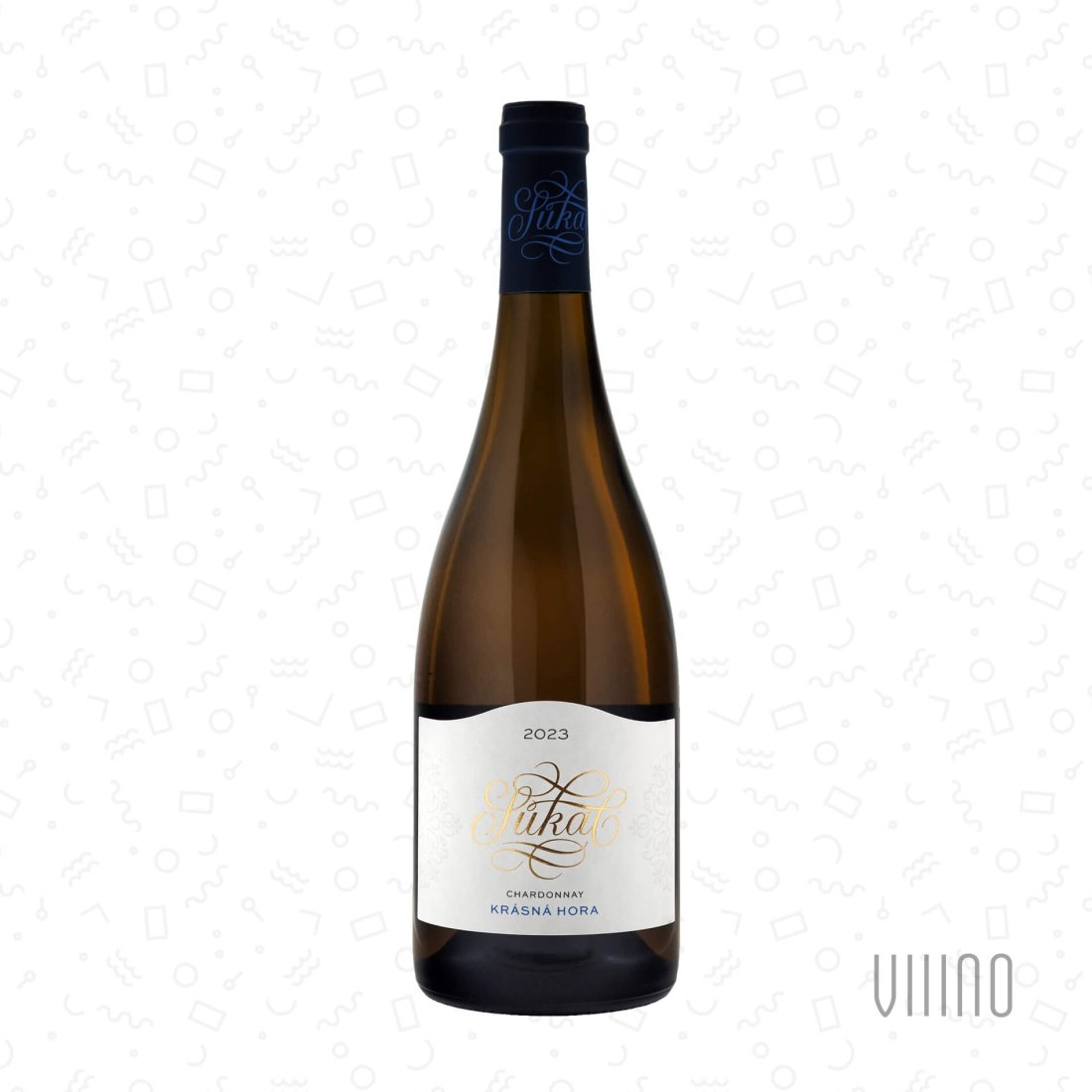 Chardonnay KRÁSNÁ HORA 2023 pozdní sběr SŮKAL suché š. 7
