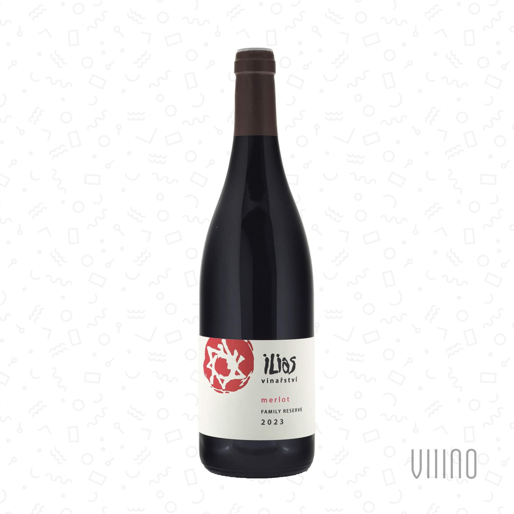 Merlot SLUNNÝ VRCH 2023 FAMILY RESERVE pozdní sběr VINAŘSTVÍ ILIAS suché š. 2023