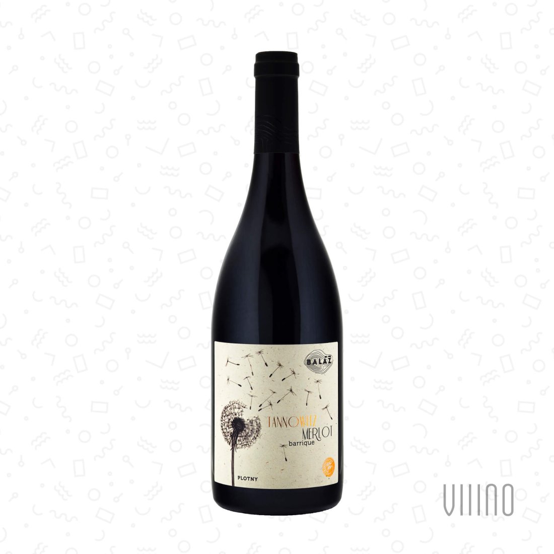 Merlot PLOTNY 2024 TANNOWITZ výběr z hroznů BALÁŽ suché š. 105-24