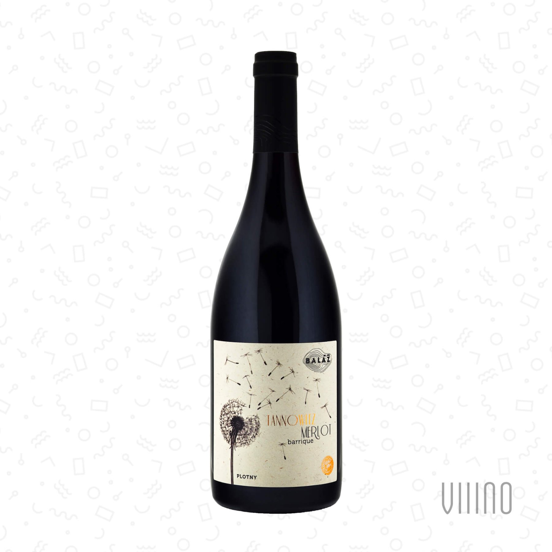 Merlot PLOTNY 2024 TANNOWITZ výběr z hroznů BALÁŽ suché š. 105-24