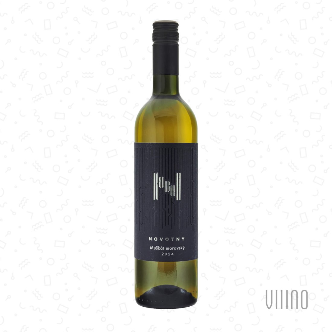 Muškát moravský 2024 moravské zemské víno KAREL NOVOTNÝ "Kopce" suché š. MM-24