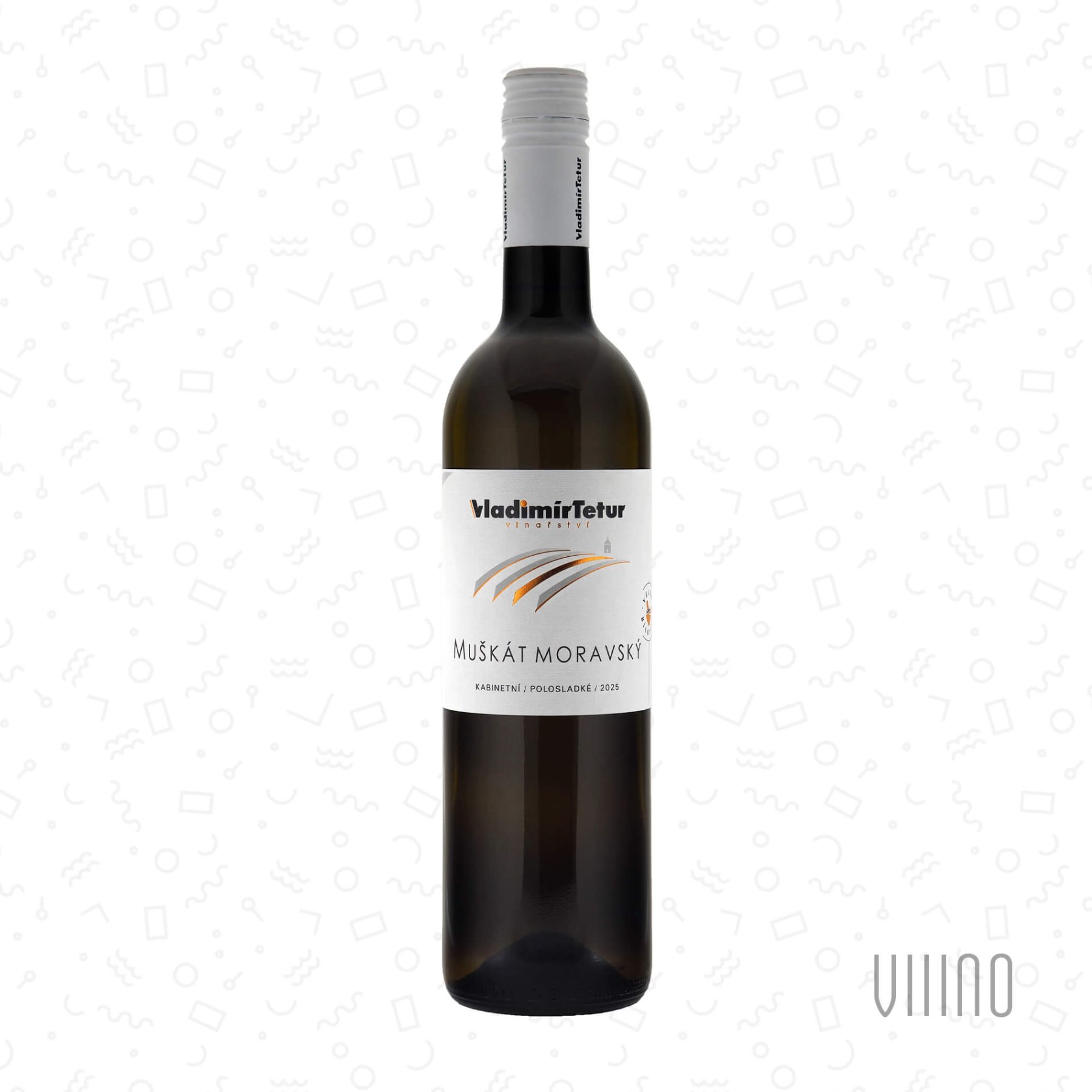 Muškát moravský 2025 kabinetní víno TETUR "Přední hora" polosladké š. 503
