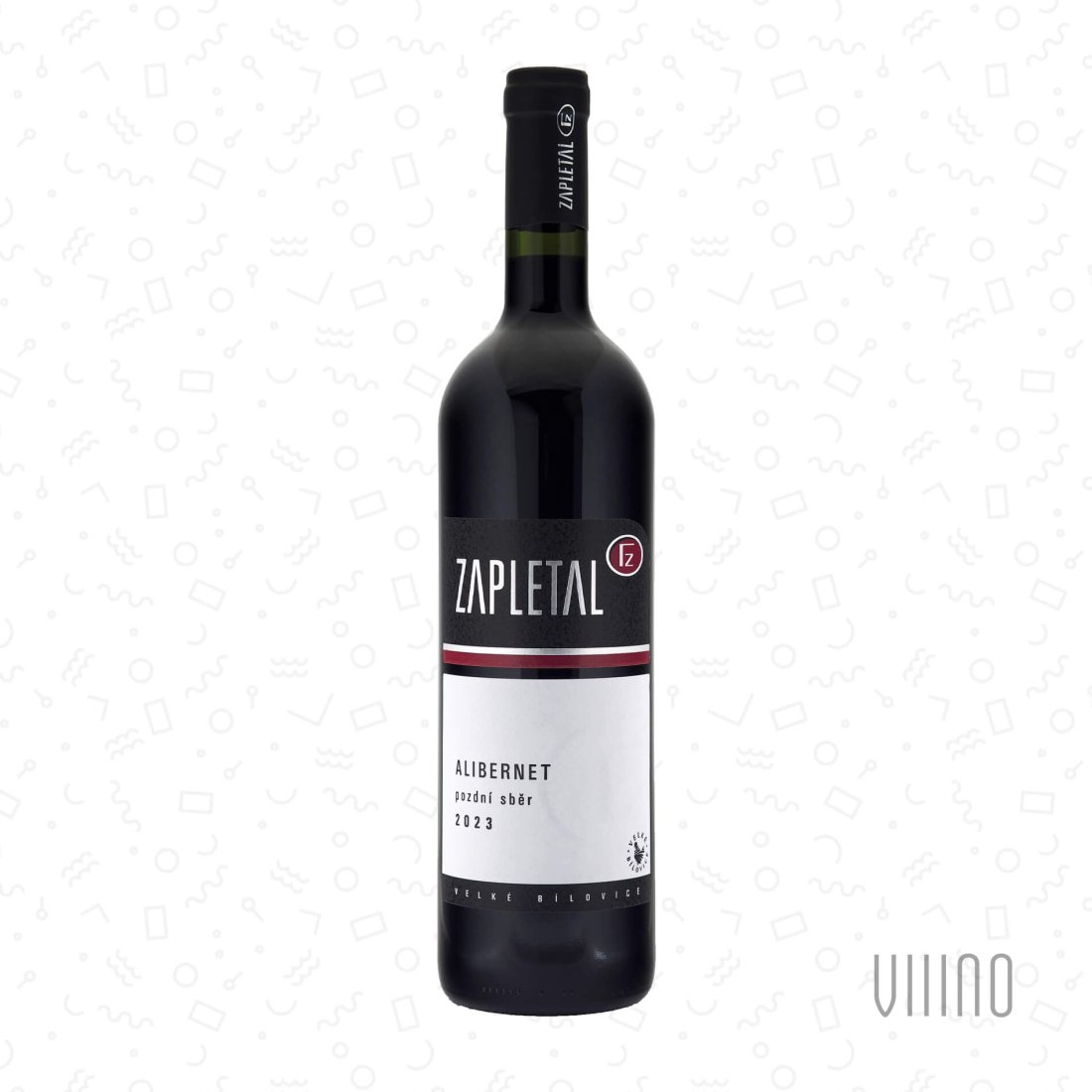 Alibernet 2023 pozdní sběr ZAPLETAL "Přední hora" suché š. 2336