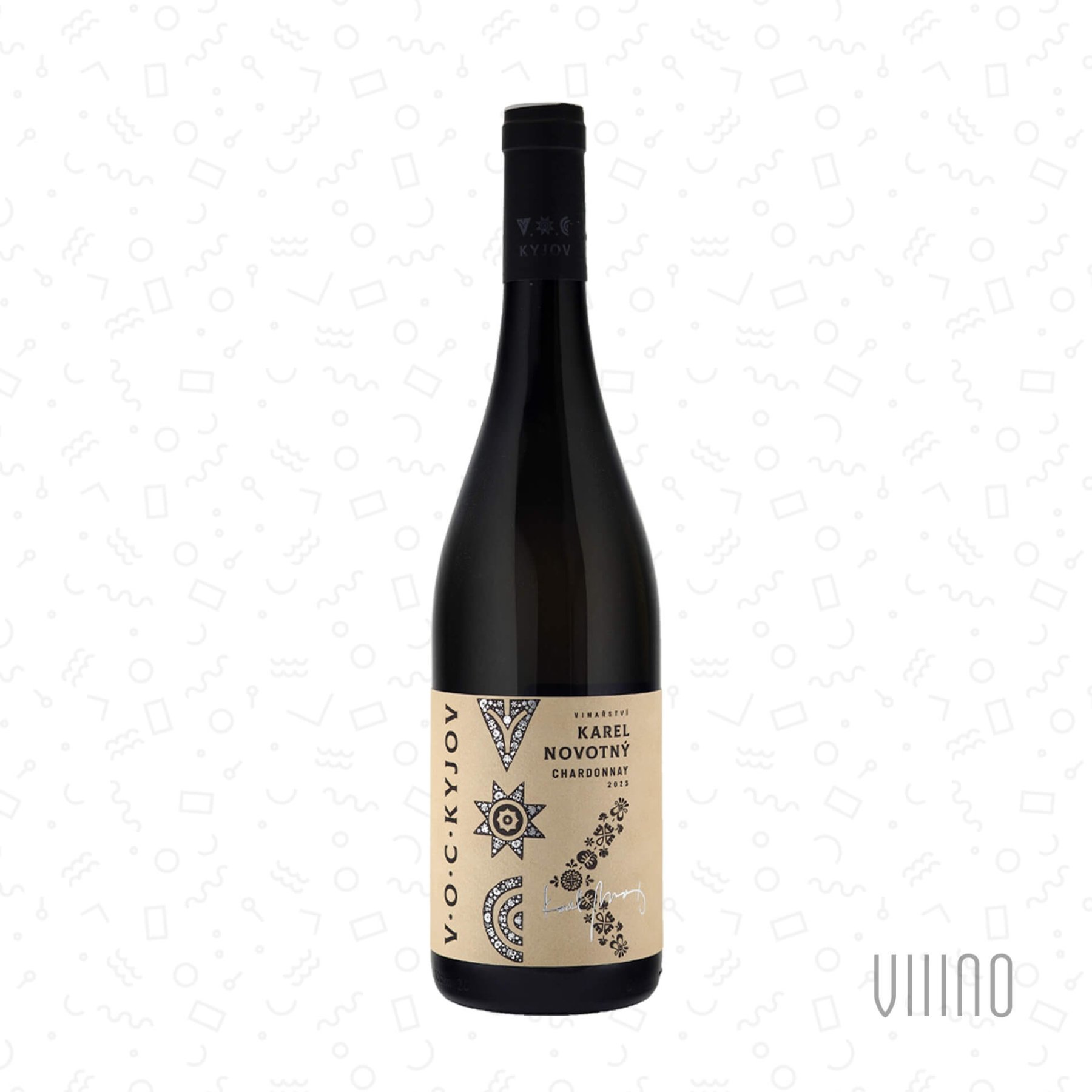 Chardonnay KOPCE 2023 VOC Kyjov KAREL NOVOTNÝ suché š. CHA-23