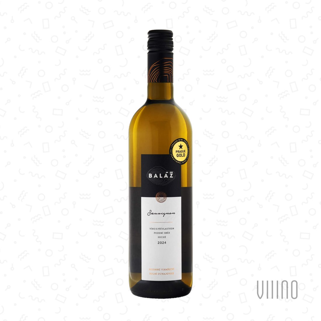 Sauvignon 2024 pozdní sběr BALÁŽ "Dunajovský kopec" suché š. 34-24