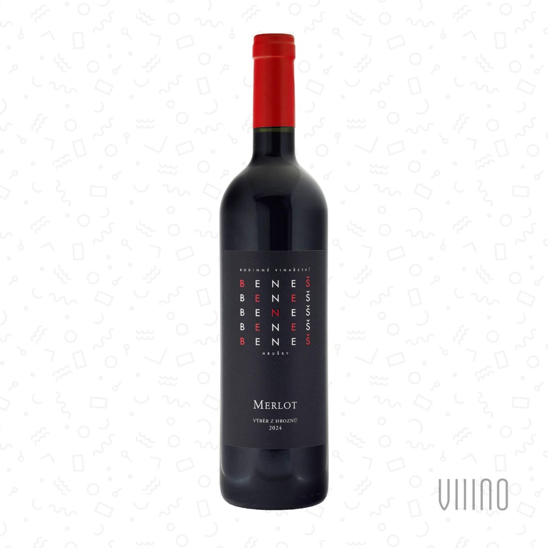 Merlot HASTRMANY 2024 výběr z hroznů BENEŠ suché š. 19/24