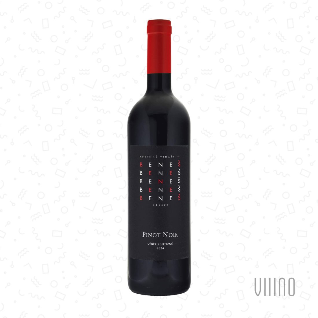 Pinot Noir HASTRMANY 2024 výběr z hroznů BENEŠ suché š. 17/24