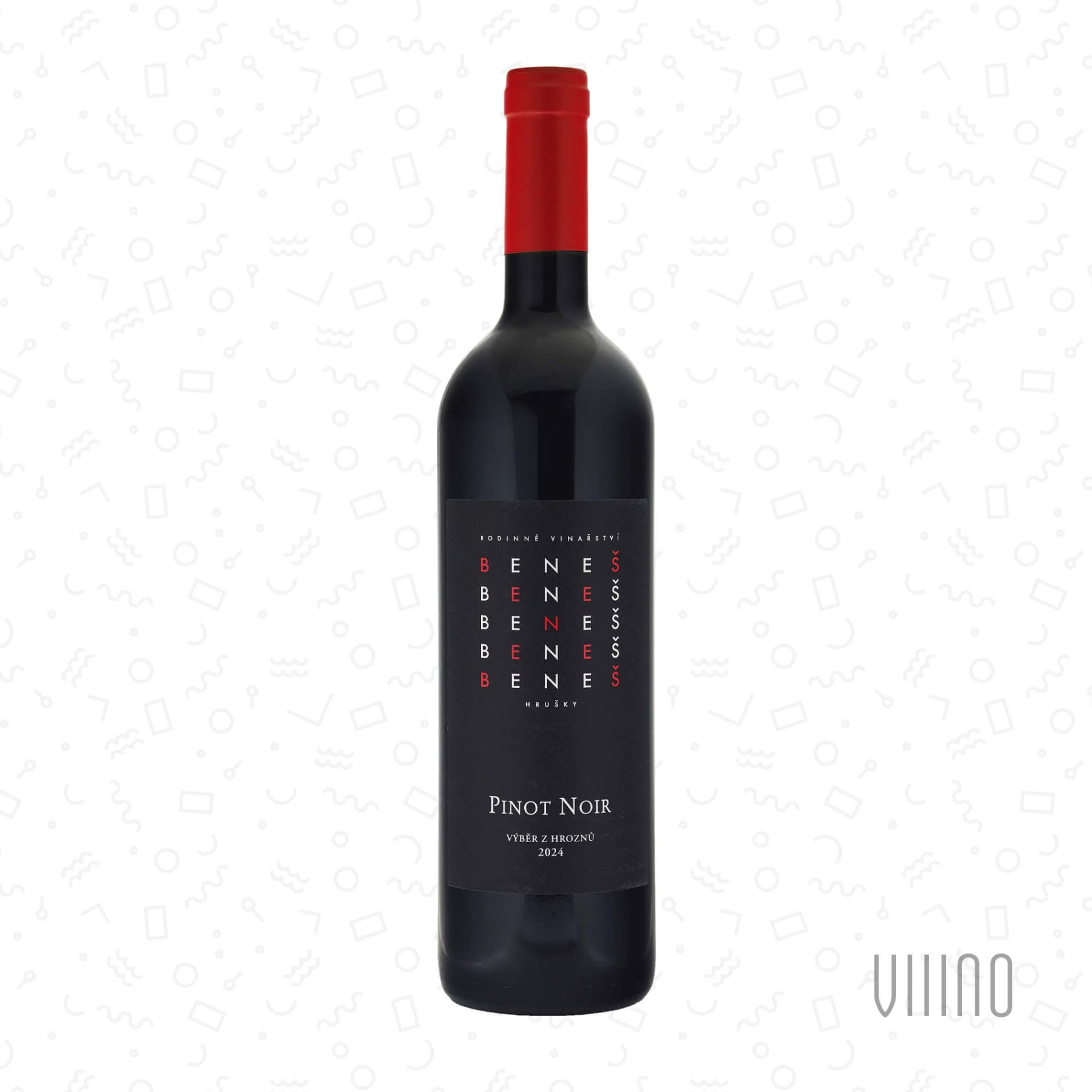 Pinot Noir HASTRMANY 2024 výběr z hroznů BENEŠ suché š. 17/24