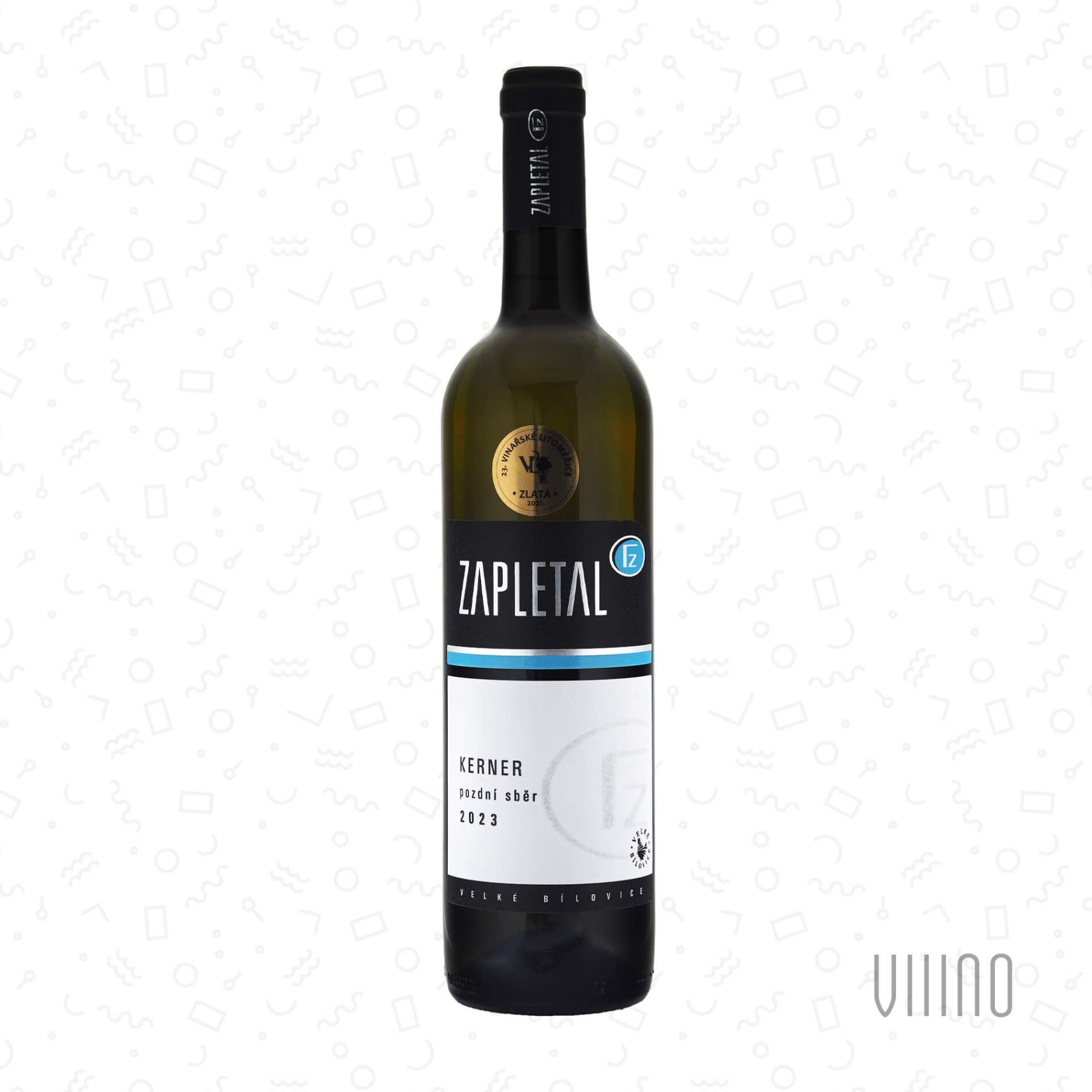 Kerner 2023 pozdní sběr ZAPLETAL "Přední hora" suché š. 2305