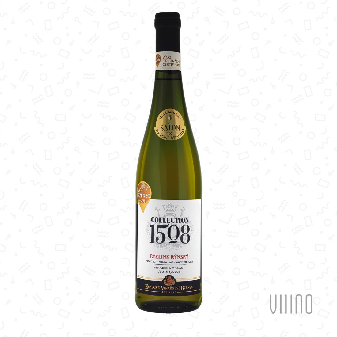 Ryzlink rýnský 2024 "Collection 1508" VOC Bzenec ZÁMECKÉ VINAŘSTVÍ BZENEC "Starý hrad" suché š. 4162