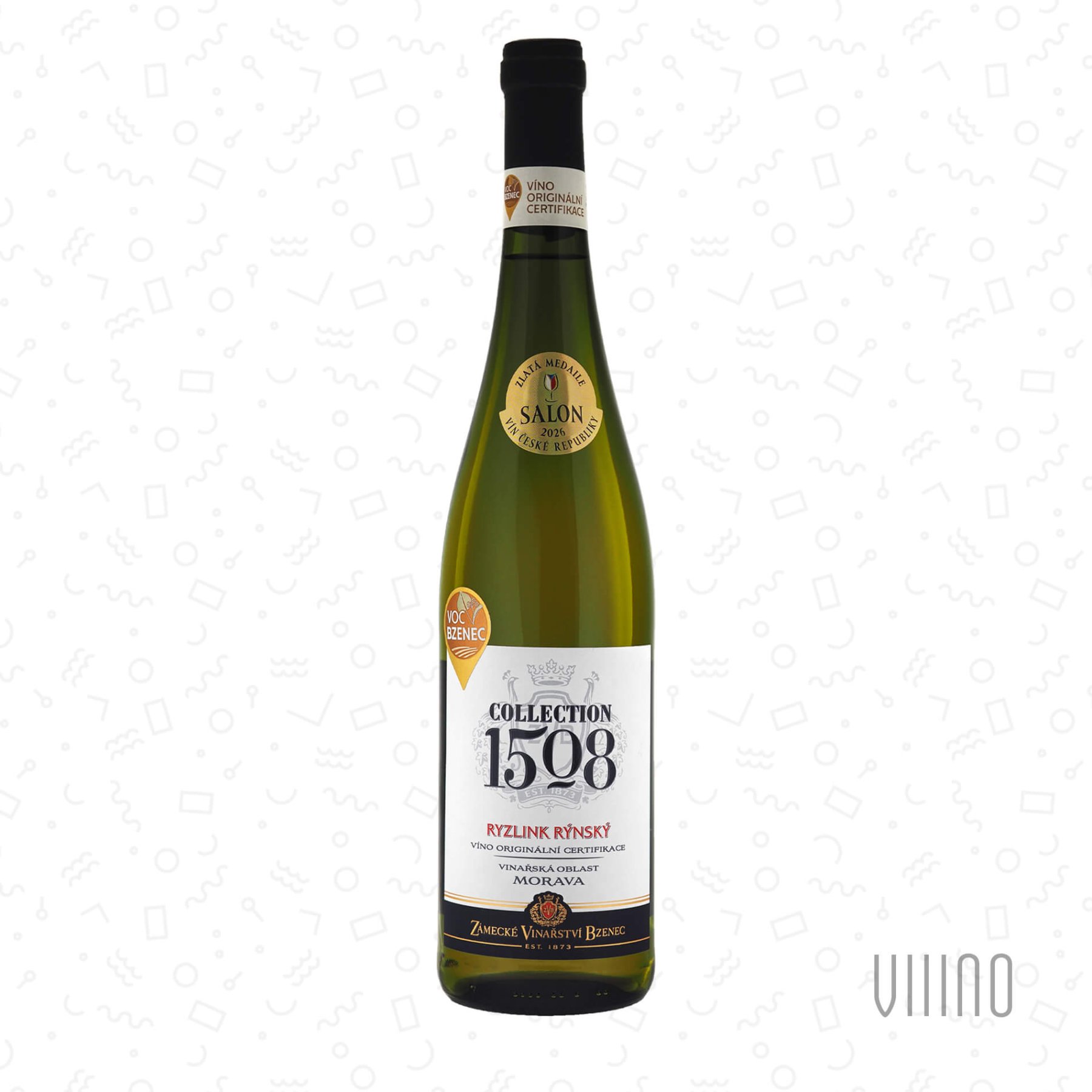 Ryzlink rýnský 2024 "Collection 1508" VOC Bzenec ZÁMECKÉ VINAŘSTVÍ BZENEC "Starý hrad" suché š. 4162