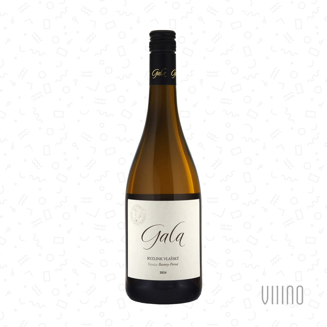 Ryzlink vlašský 2024 "Vesnice Bavory – Perná" moravské zemské víno GALA suché š. RVV624