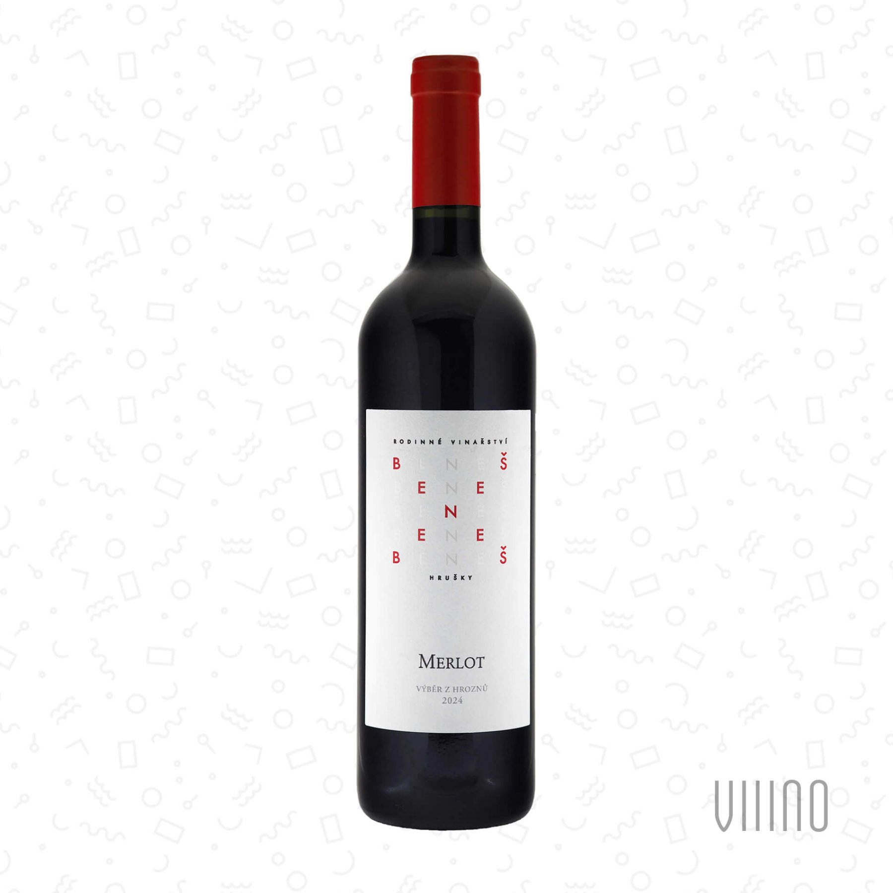 Merlot 2024 výběr z hroznů BENEŠ "Hastrmany" suché š. 18/24