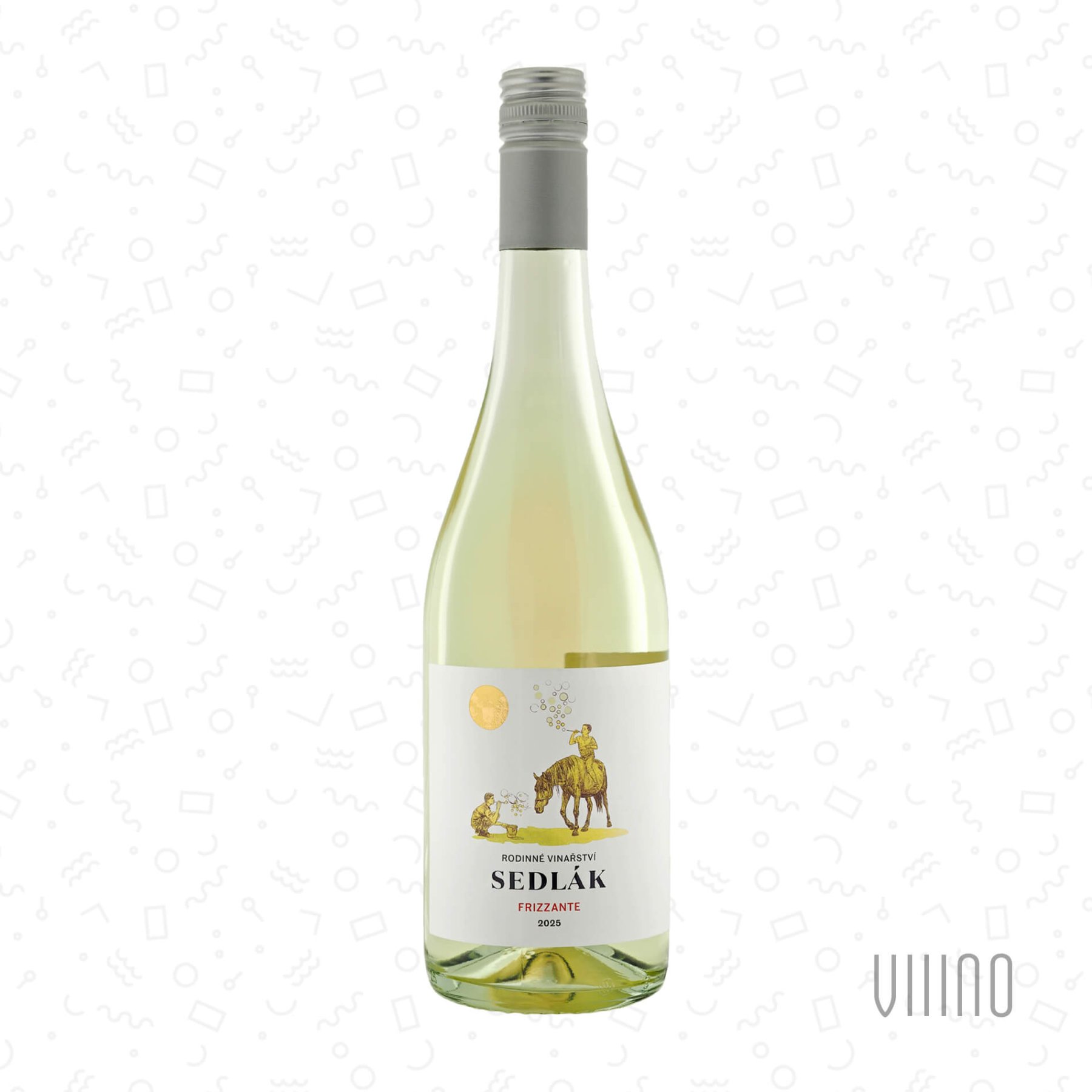 Frizzante Muškát & Müller 2025 jemně perlivé víno SEDLÁK polosuché š. 9/25