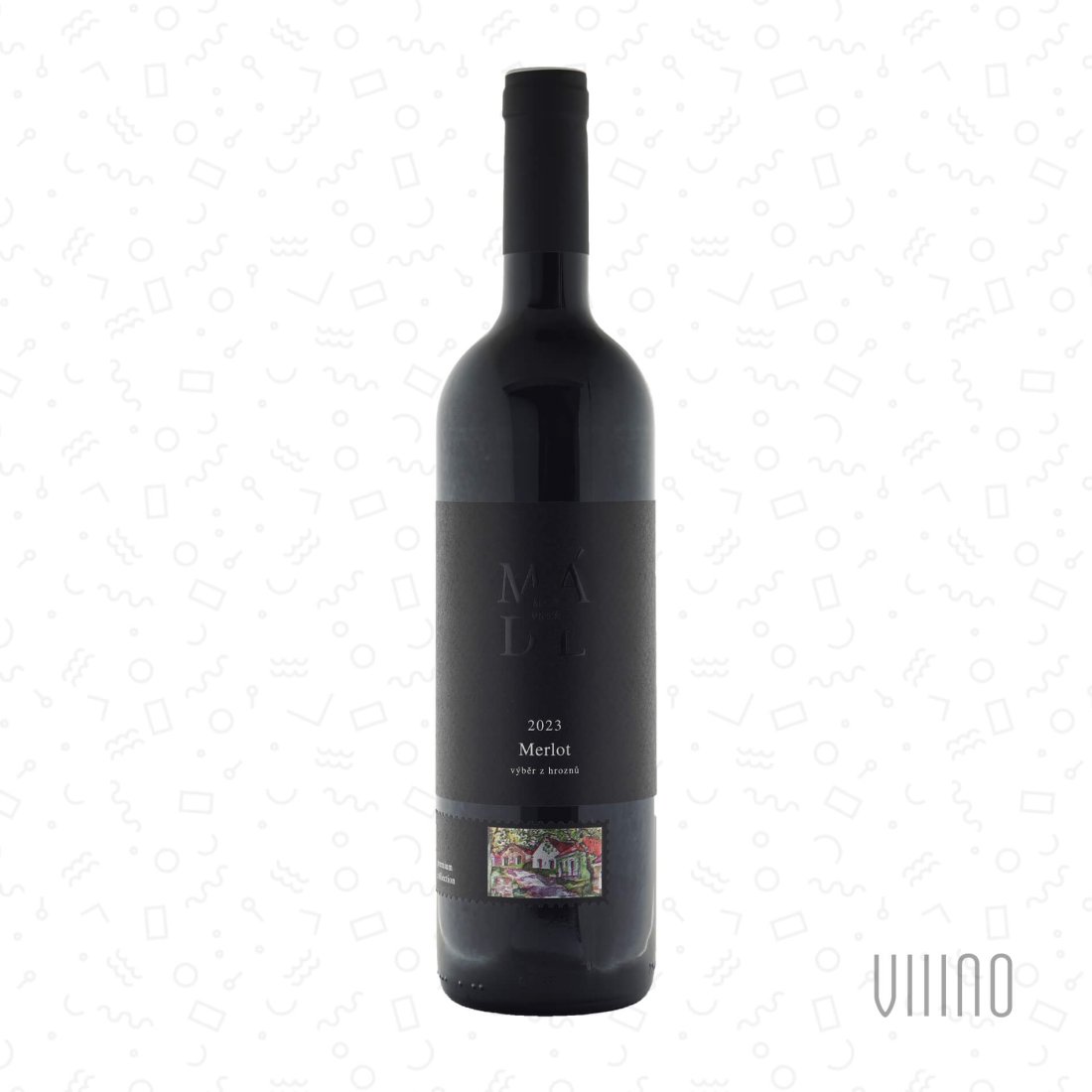 Merlot 2023 výběr z hroznů MÁDL suché š. 2397