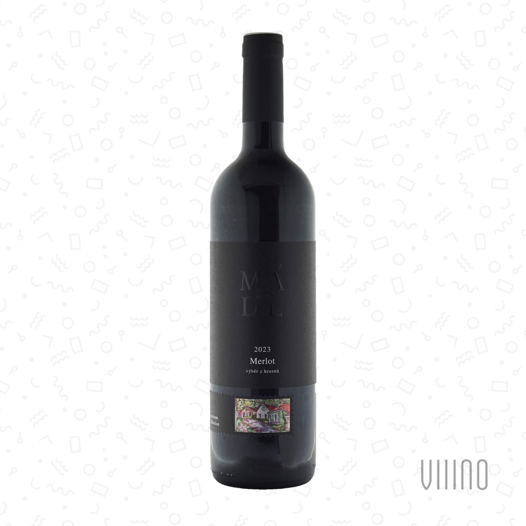 Merlot 2023 výběr z hroznů MÁDL suché š. 2397