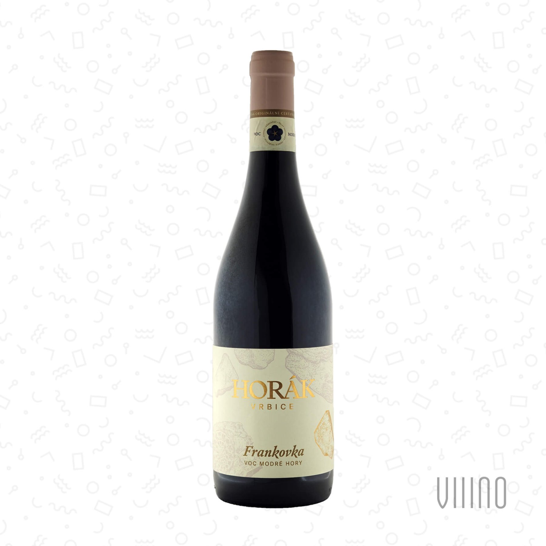 Frankovka 2022 "Zlatá řada" VOC Modré Hory HORÁK "Krátký" suché š. 16/22