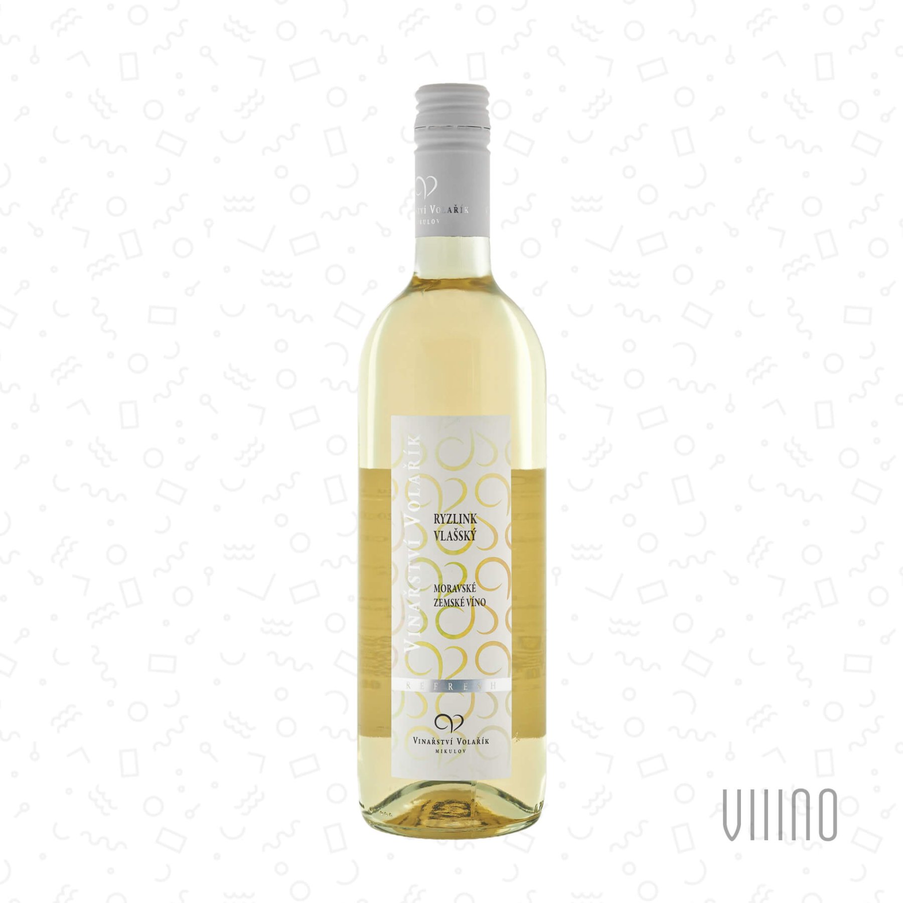 Ryzlink vlašský 2025 moravské zemské víno VOLAŘÍK Refresh suché š. 2521