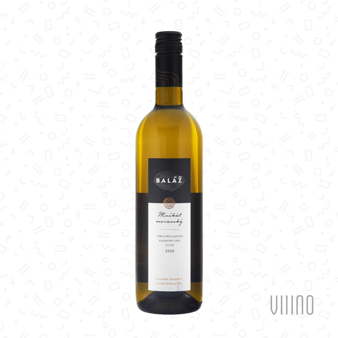 Muškát moravský 2025 kabinetní víno BALÁŽ "Zimní vrch" suché š. 4-25