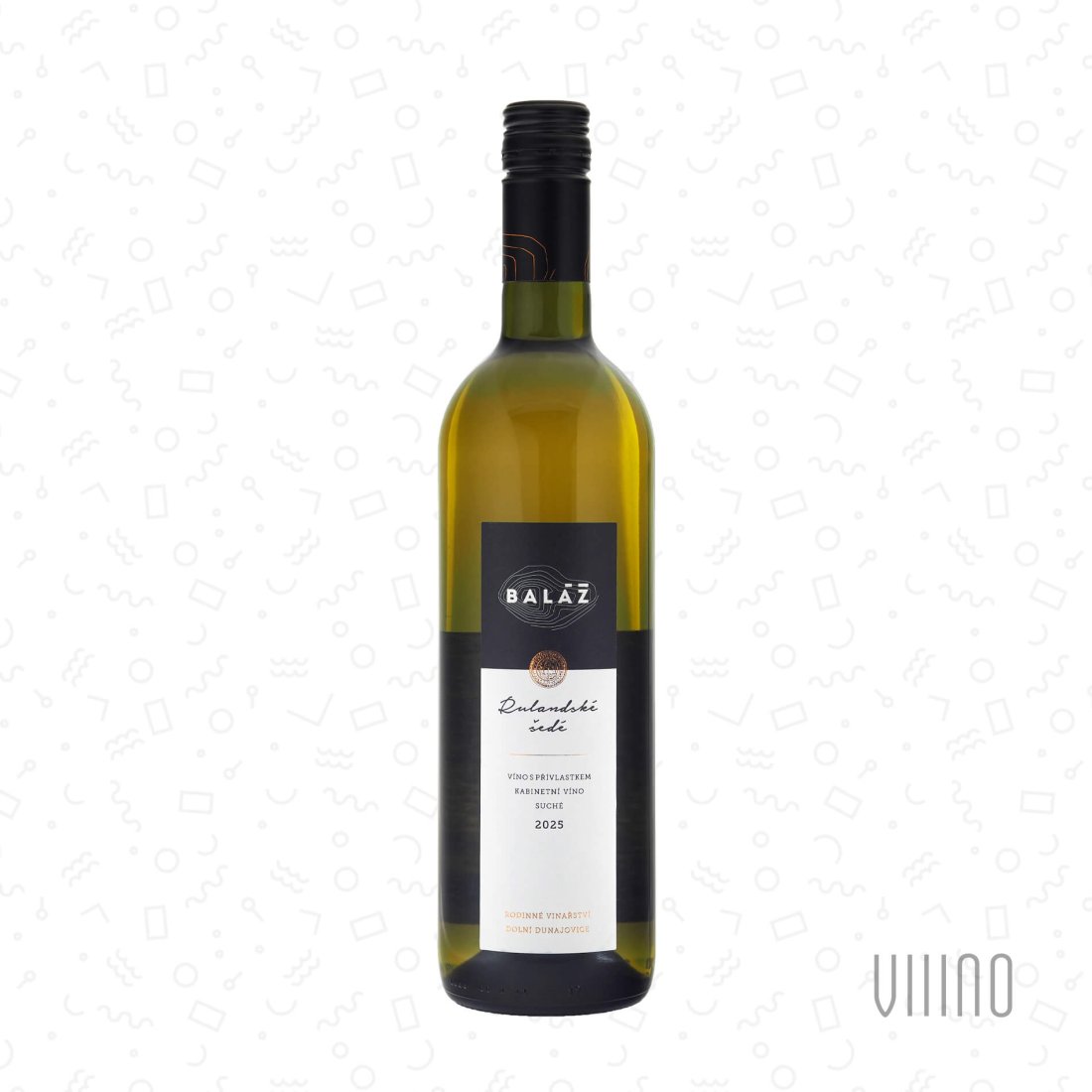 Rulandské šedé 2025 kabinetní víno BALÁŽ "Zimní vrch" suché š. 5-25
