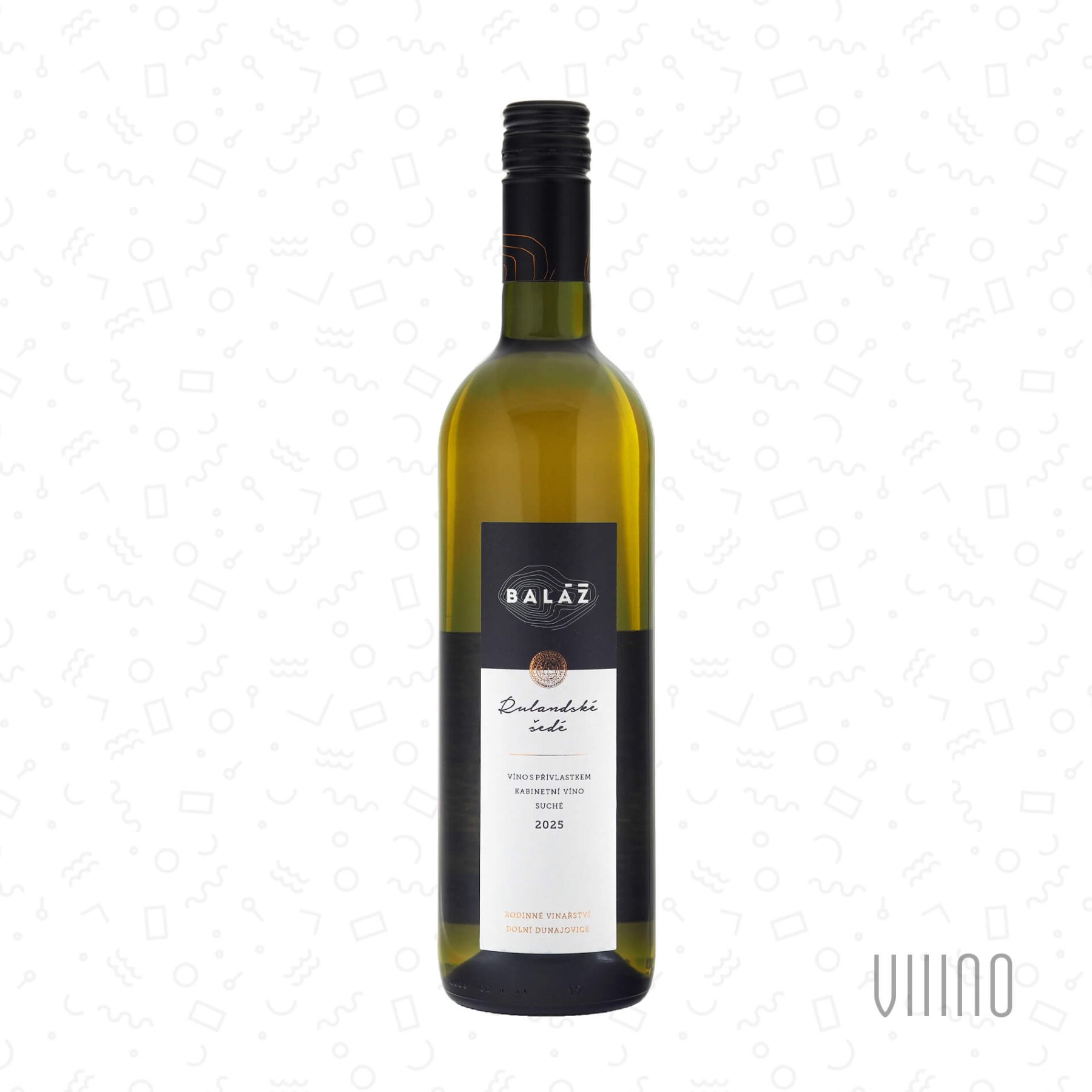 Rulandské šedé 2025 kabinetní víno BALÁŽ "Zimní vrch" suché š. 5-25