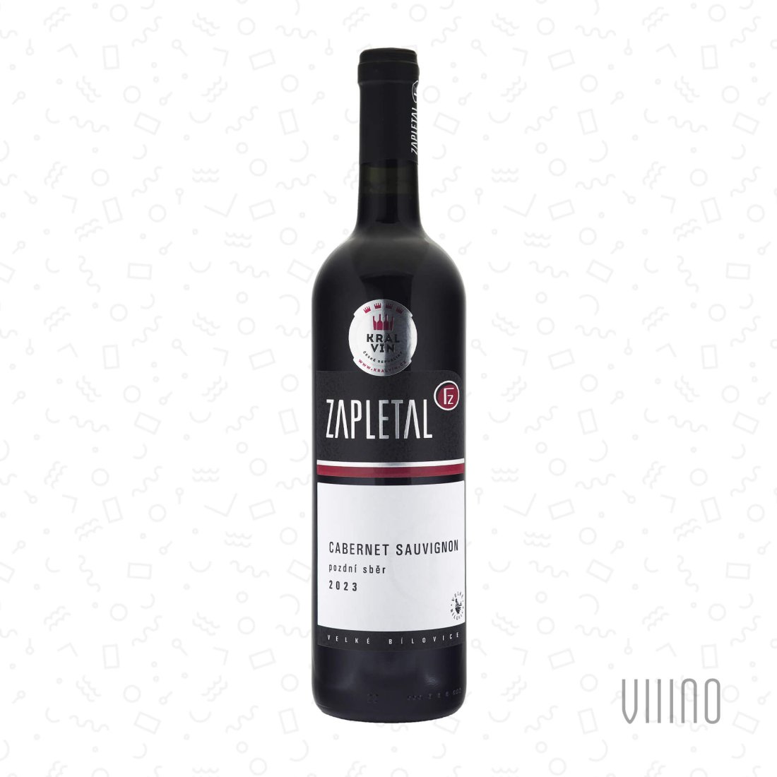 Cabernet Sauvignon 2023 pozdní sběr ZAPLETAL "Přední hora" suché š. 2331