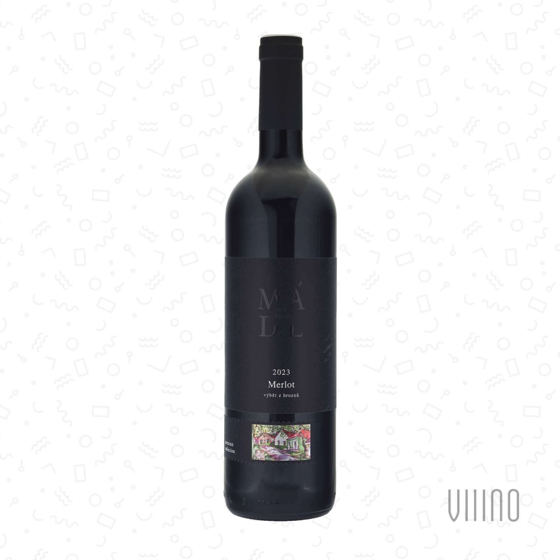 Merlot 2023 výběr z hroznů MÁDL suché š. 2397