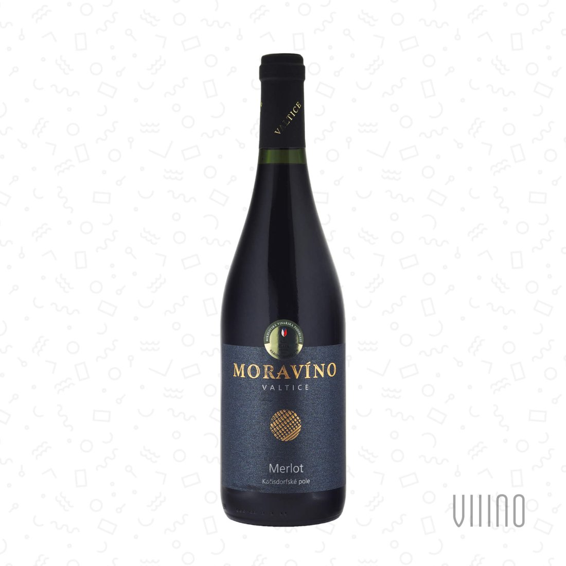 Merlot KAČISDORFSKÉ POLE 2023 "Burgunder" výběr z hroznů MORAVÍNO suché š. 1028