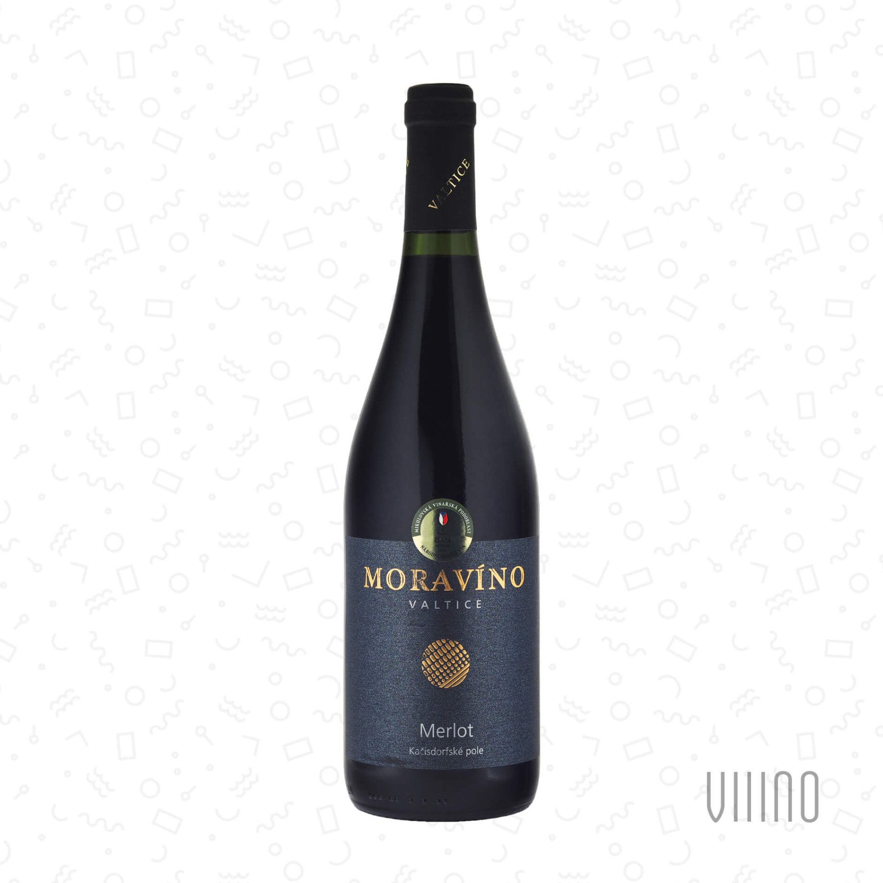 Merlot KAČISDORFSKÉ POLE 2023 "Burgunder" výběr z hroznů MORAVÍNO suché š. 1028