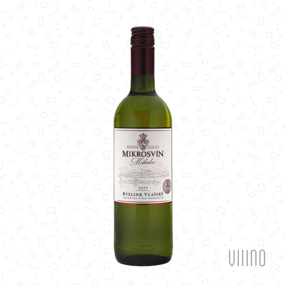 Ryzlink vlašský 2025 "Standard line" jakostní víno MIKROSVÍN suché š. 502