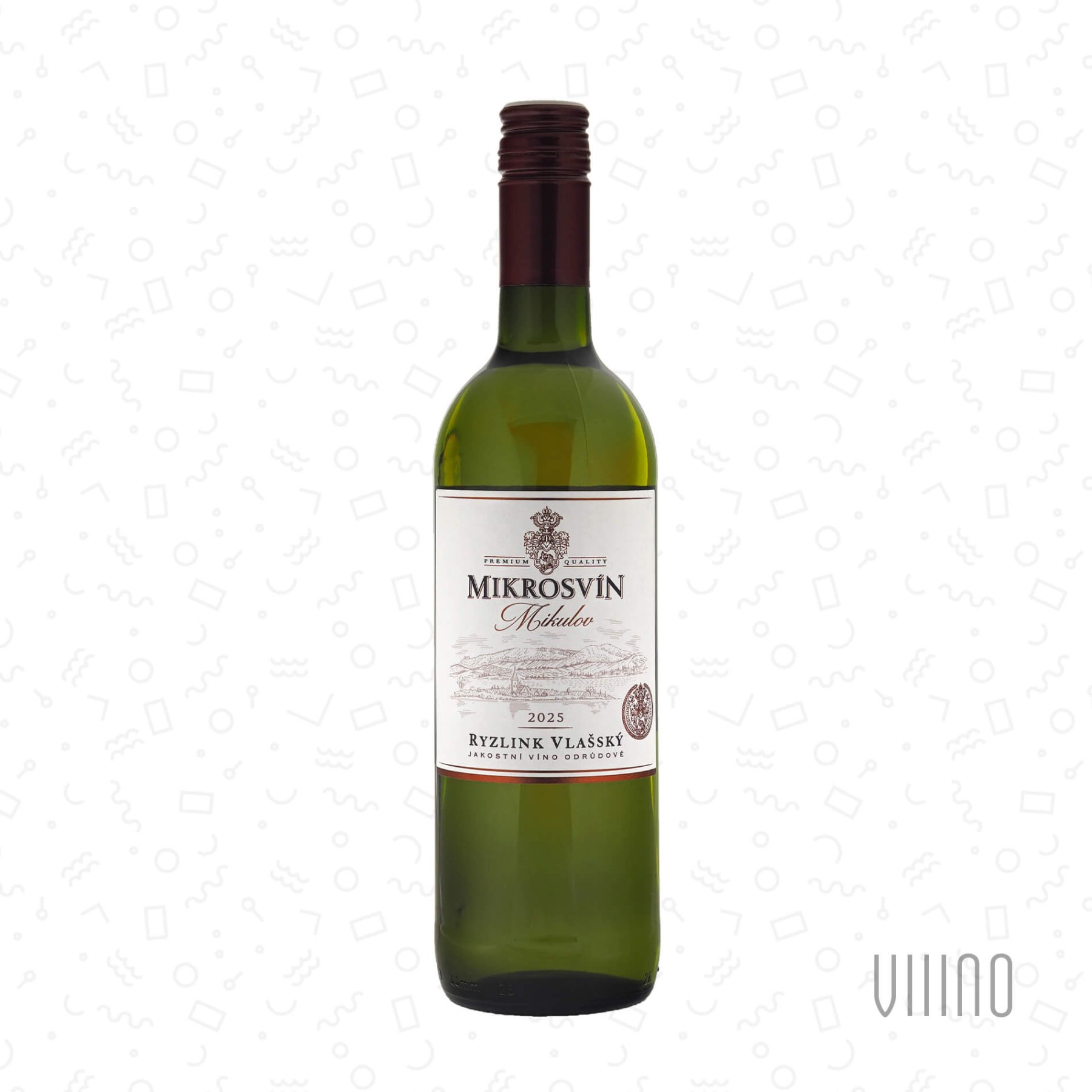 Ryzlink vlašský 2025 "Standard line" jakostní víno MIKROSVÍN suché š. 502