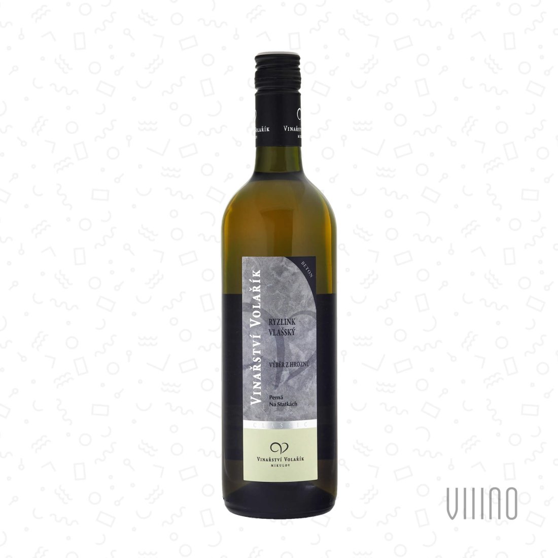 Ryzlink vlašský 2024 výběr z hroznů VOLAŘÍK beton "Na statkách" suché š. 2428