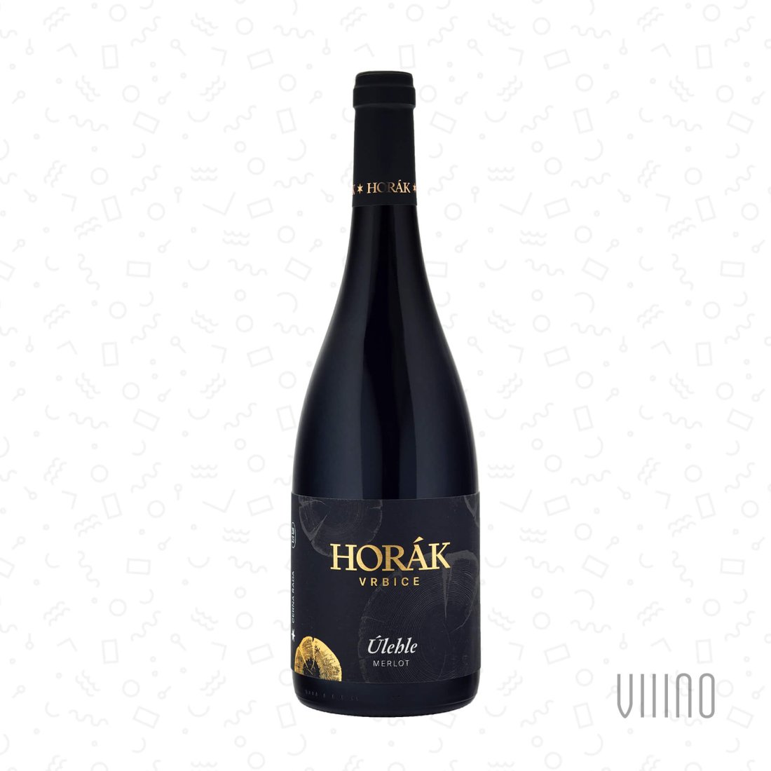 Merlot ÚLEHLE 2023 "Černá řada" výběr z hroznů HORÁK suché š. 16/23