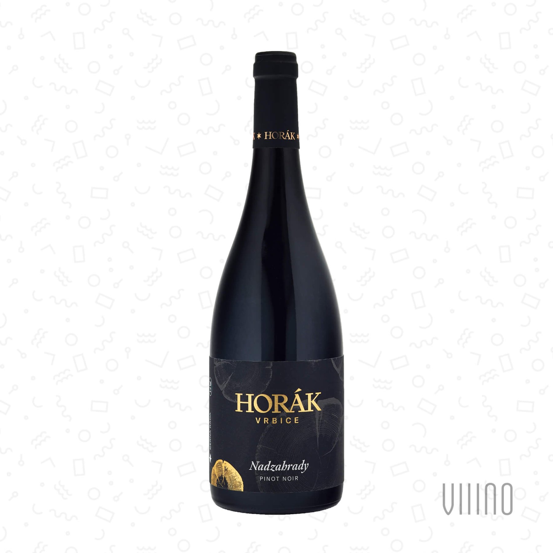 Pinot Noir NADZAHRADY 2022 "Černá řada" moravské zemské víno HORÁK suché š. 19/22