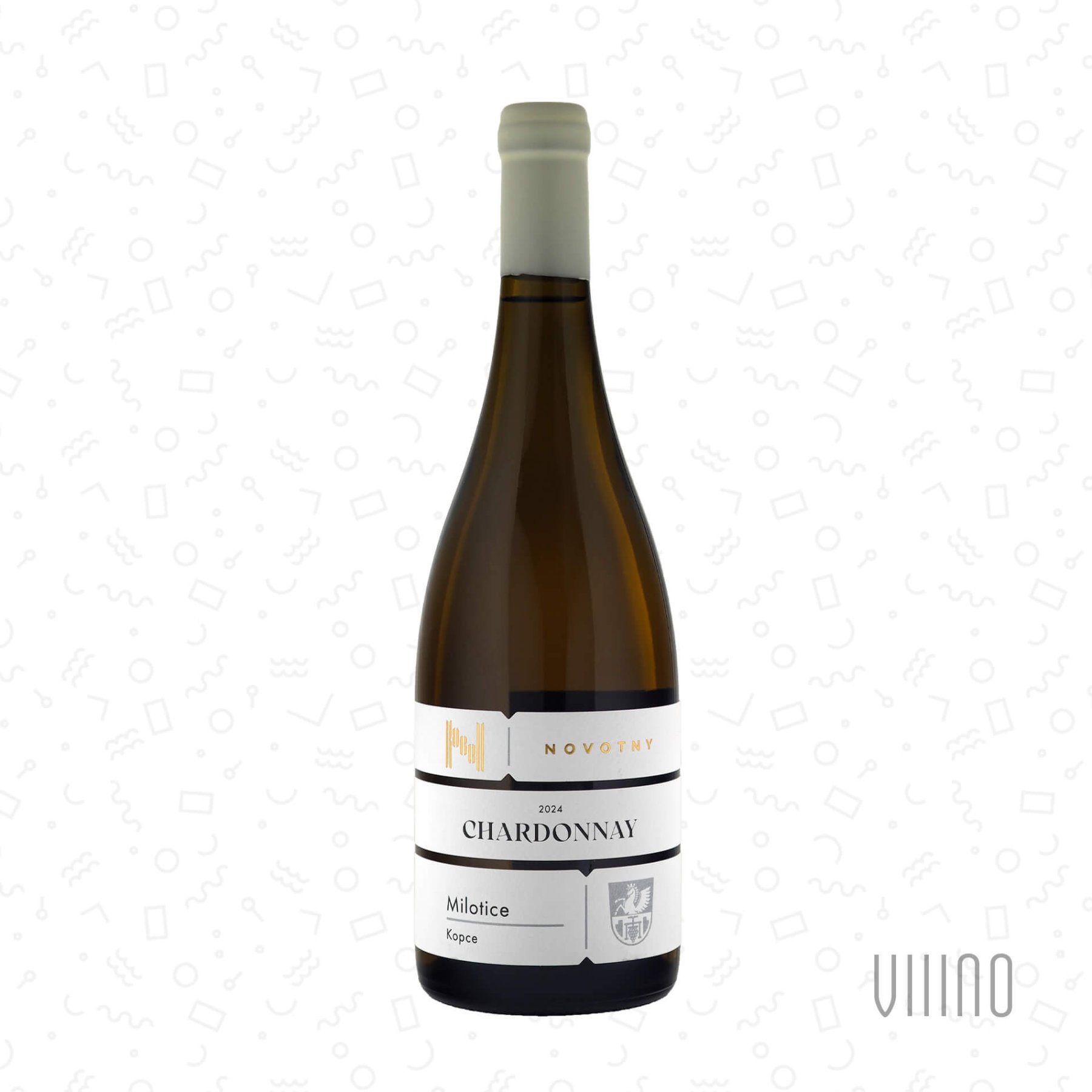 Chardonnay KOPCE 2024 moravské zemské víno KAREL NOVOTNÝ suché š. CHA-24