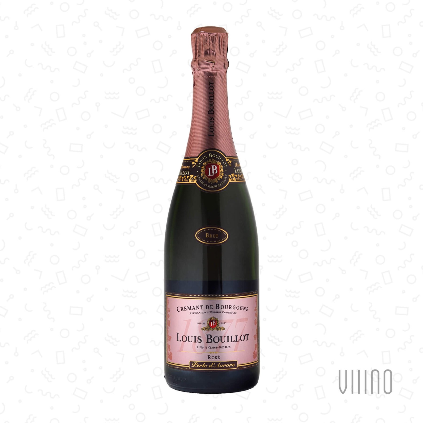 PERLE D'AURORE Rosé Crémant de Bourgogne AOC Brut NV LOUIS BOUILLOT
