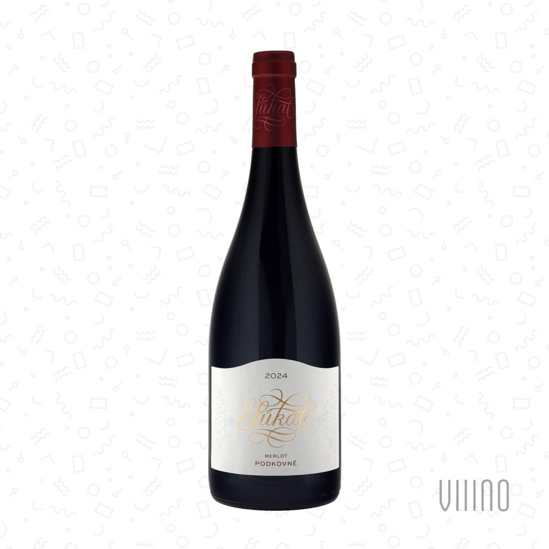 Merlot PODKOVNÉ 2024 výběr z hroznů SŮKAL suché š. 14