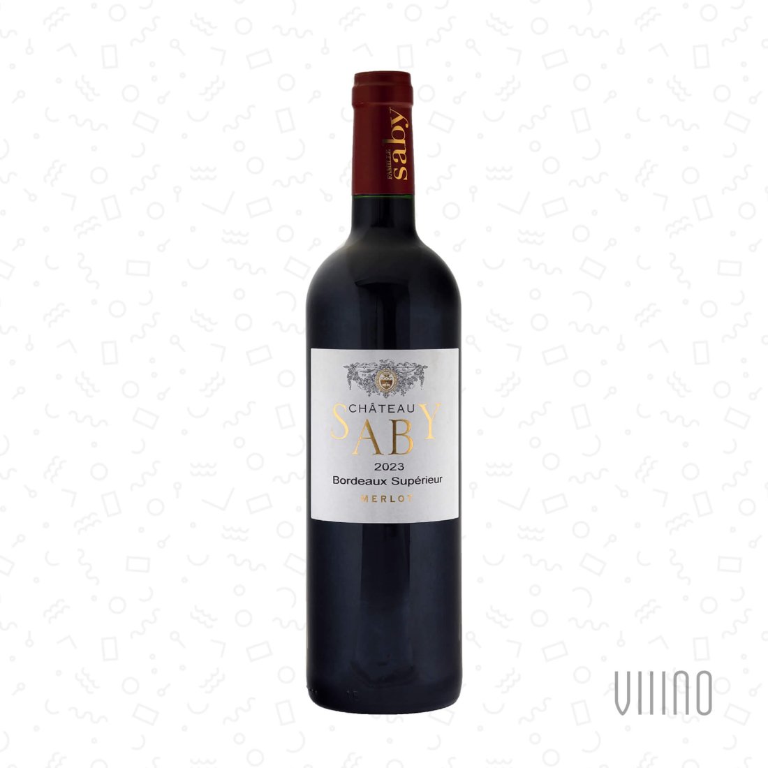 CHÂTEAU SABY Merlot Bordeaux Supérieur AOC 2023 FAMILLE SABY
