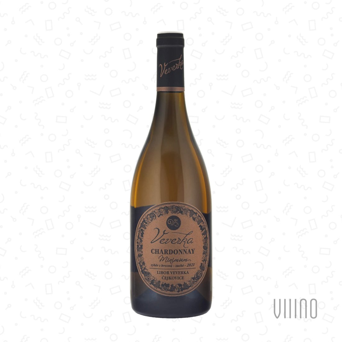 Chardonnay NOVOSÁDY 2021 MINIMUM výběr z hroznů LIBOR VEVERKA suché š. 07/2021