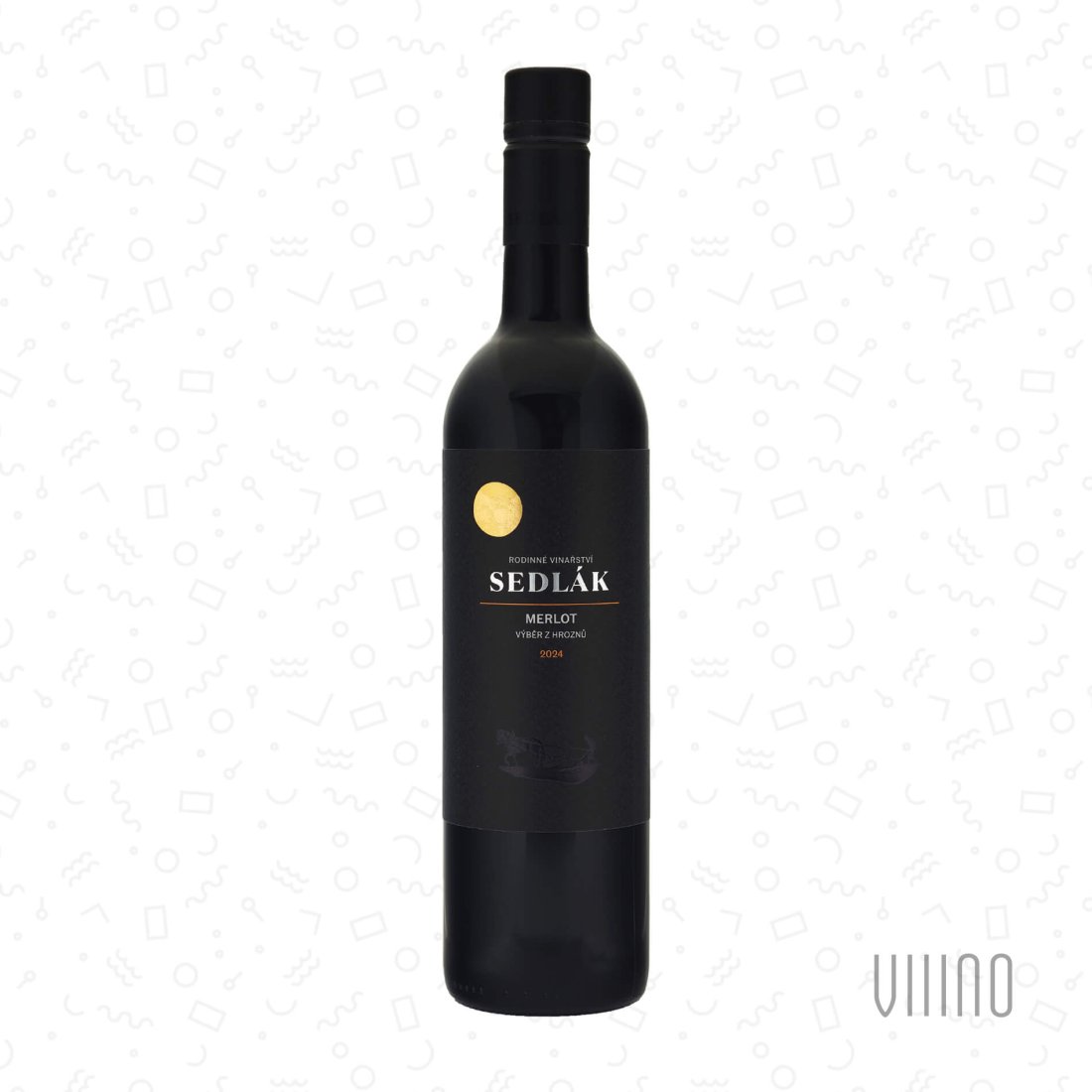 Merlot 2024 výběr z hroznů SEDLÁK "Přední hora" suché š. 123/24